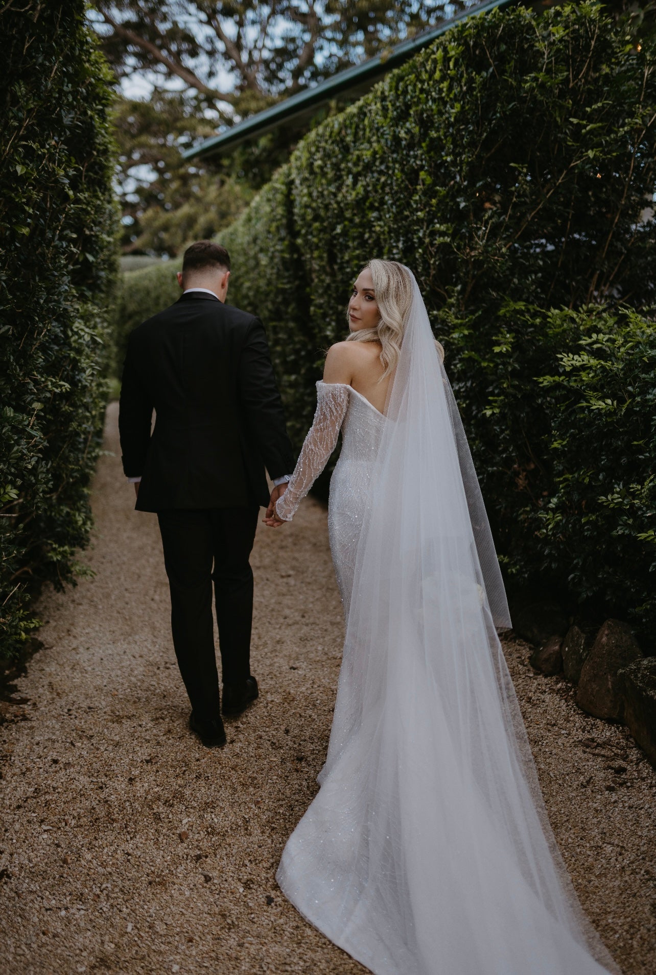 Custom Leah Da Gloria Gown + Veil