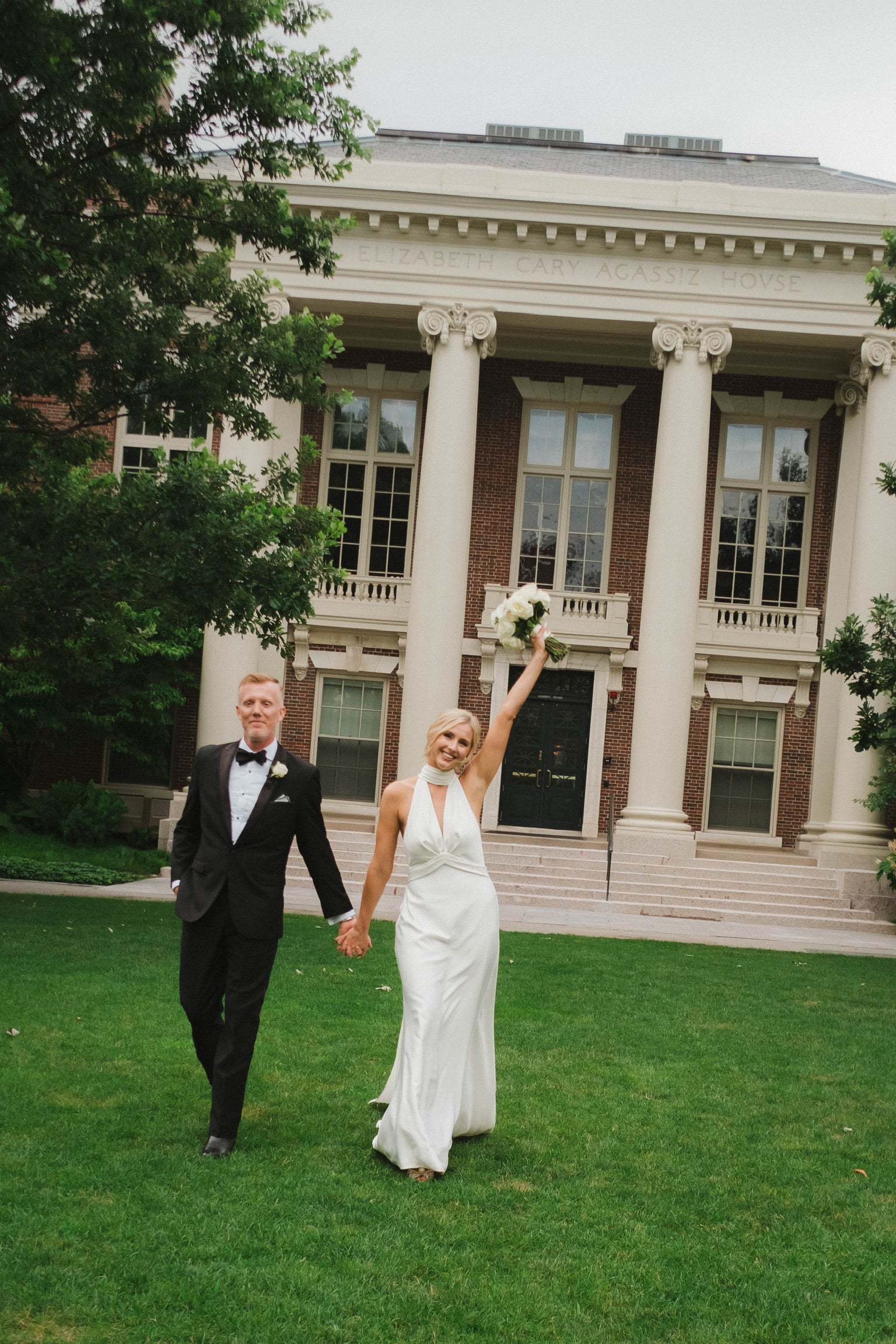 Eva Lendel Rouge Backless Halter Cape Wedding Dress