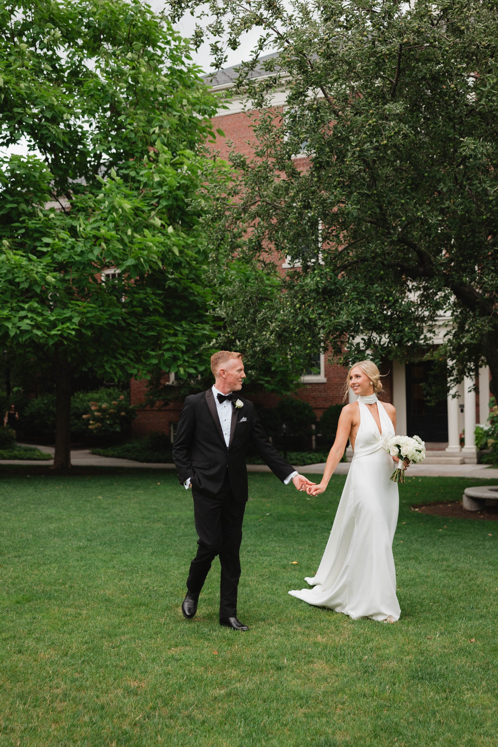 Eva Lendel Rouge Backless Halter Cape Wedding Dress