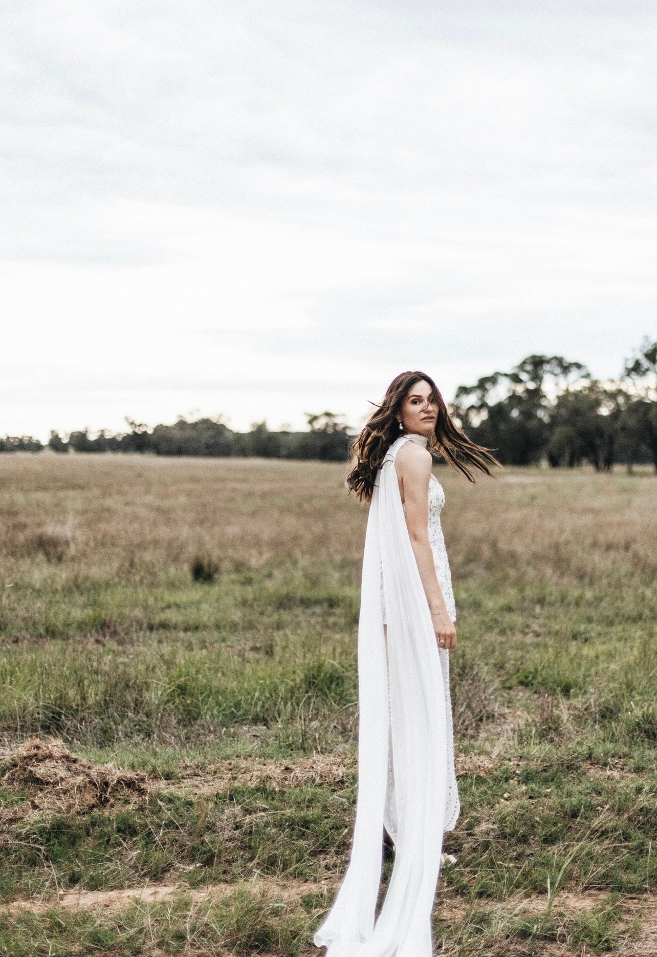 Bespoke Embellished Corset and Skirt, with ethereal neck tie