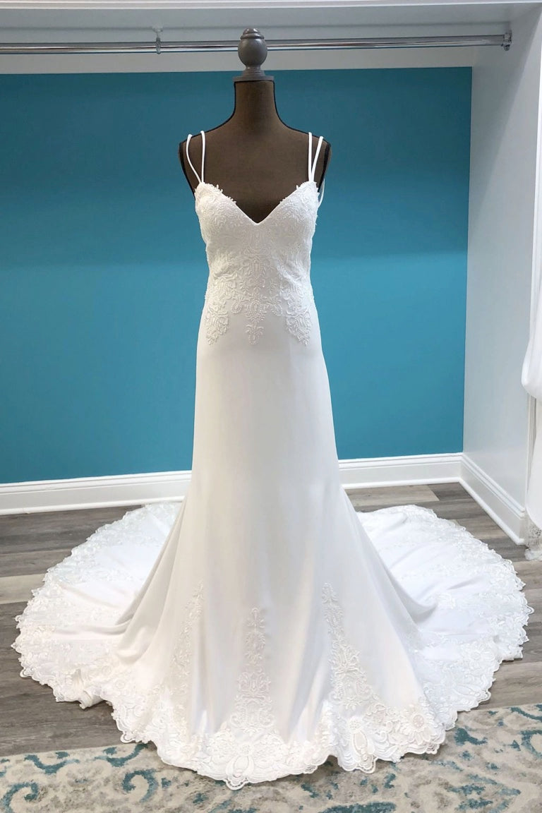 Justin Alexander Crepe Gown