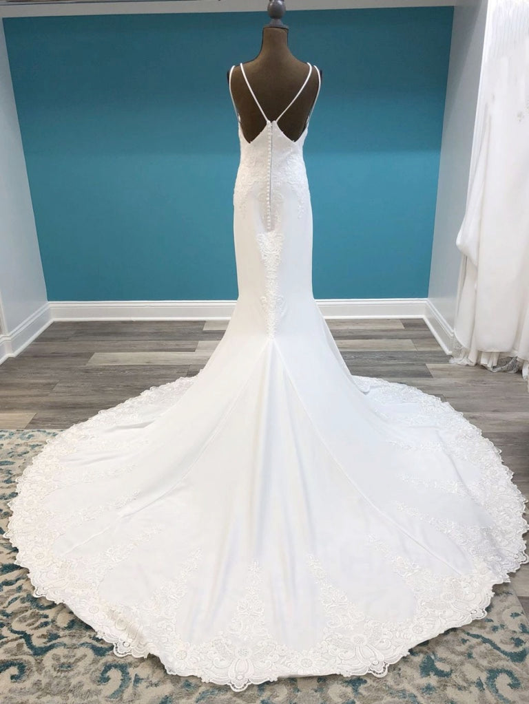 Justin Alexander Crepe Gown