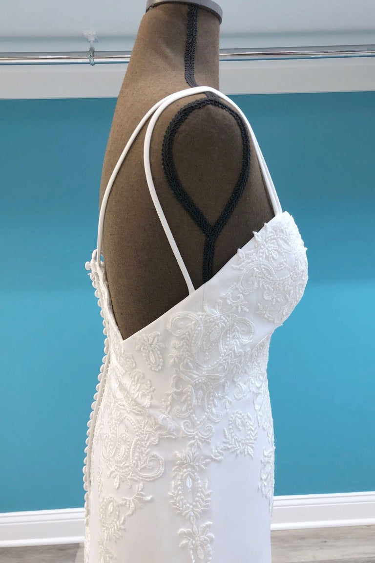 Justin Alexander Crepe Gown