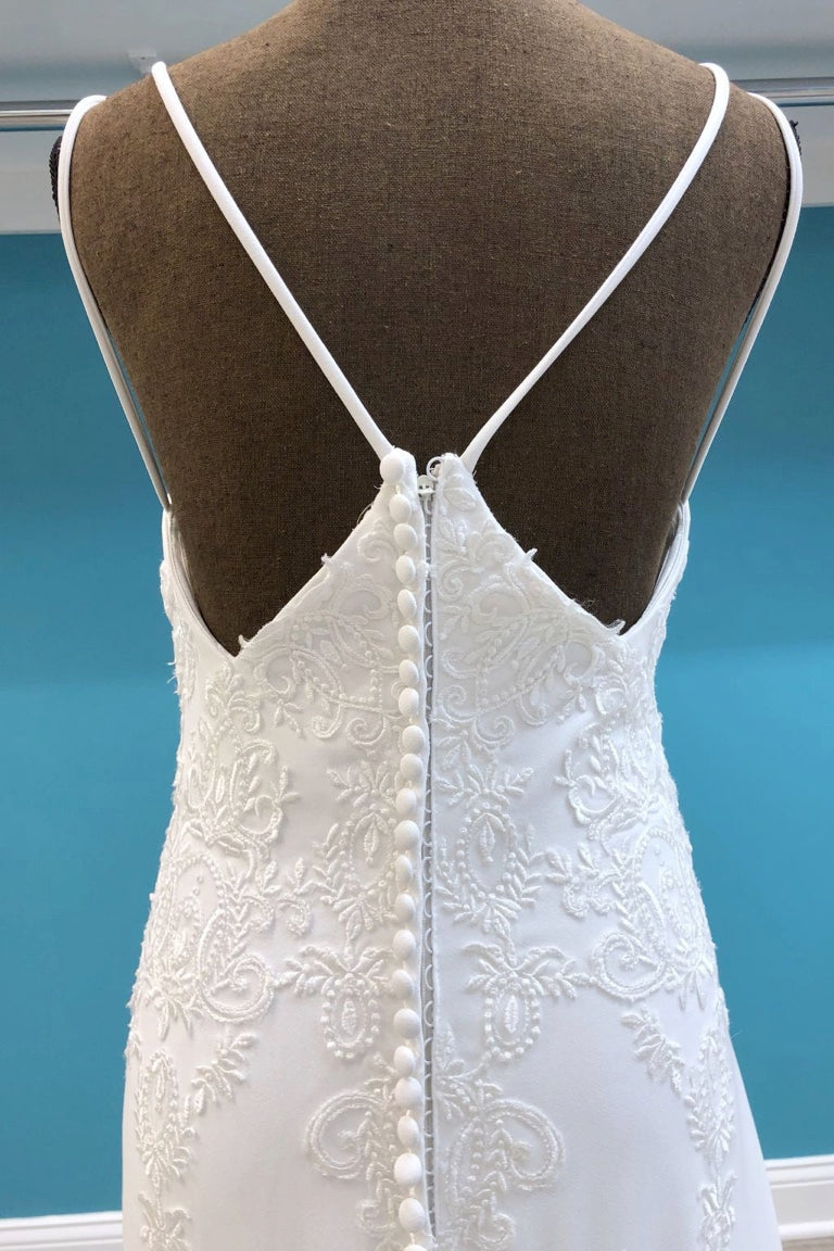 Justin Alexander Crepe Gown