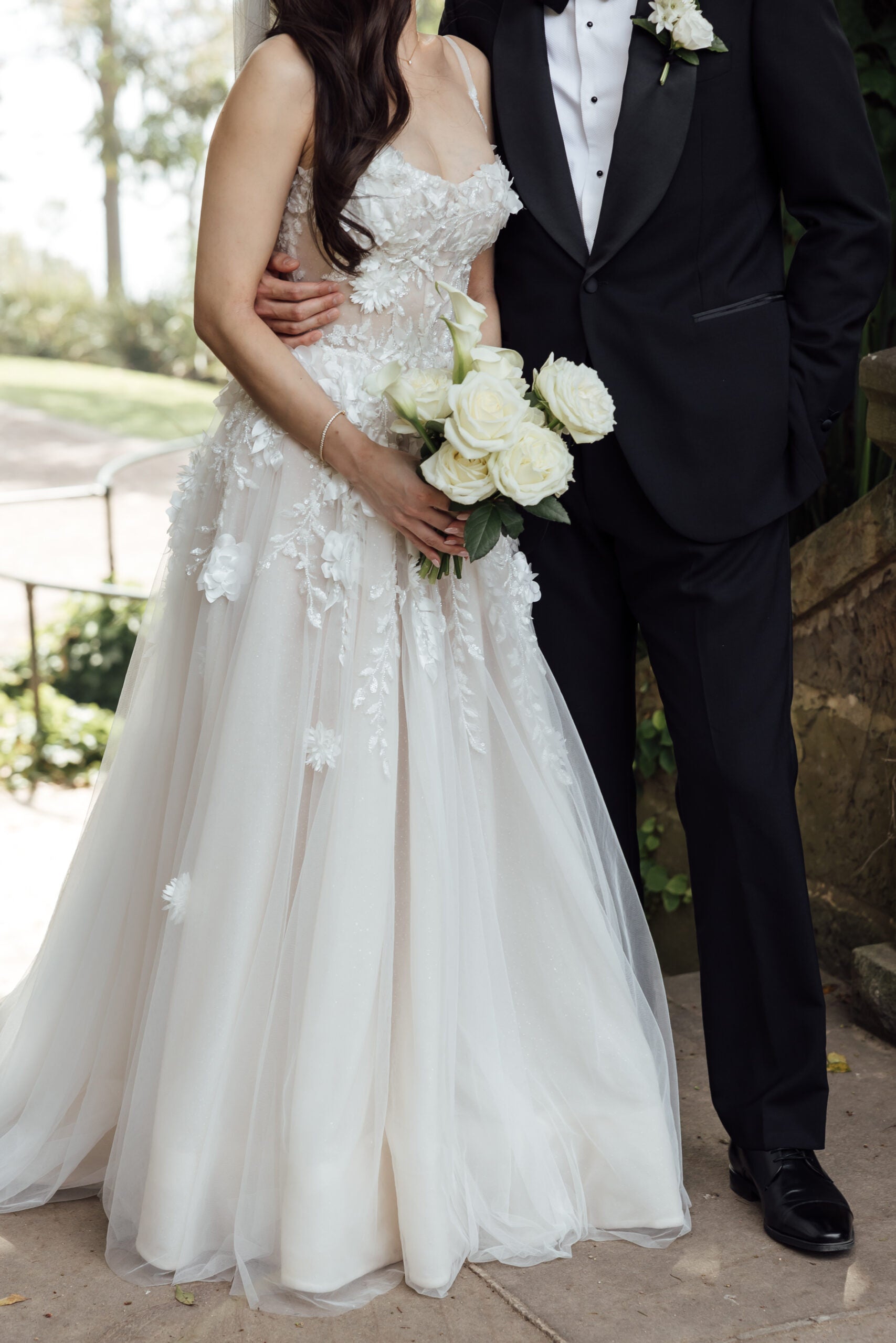 Pallas Couture Positaneese Custom Made Gown and Veil