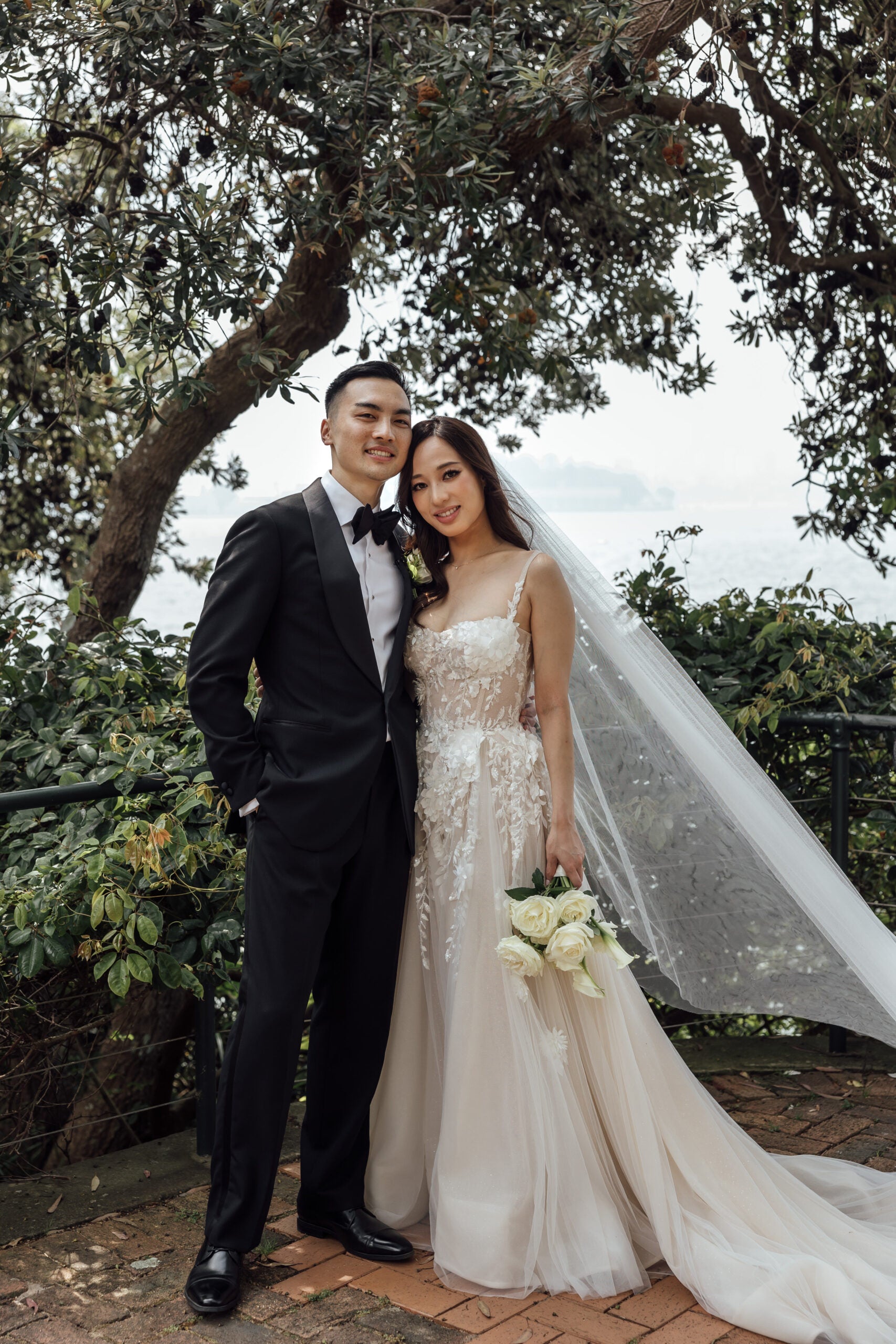 Pallas Couture Positaneese Custom Made Gown and Veil