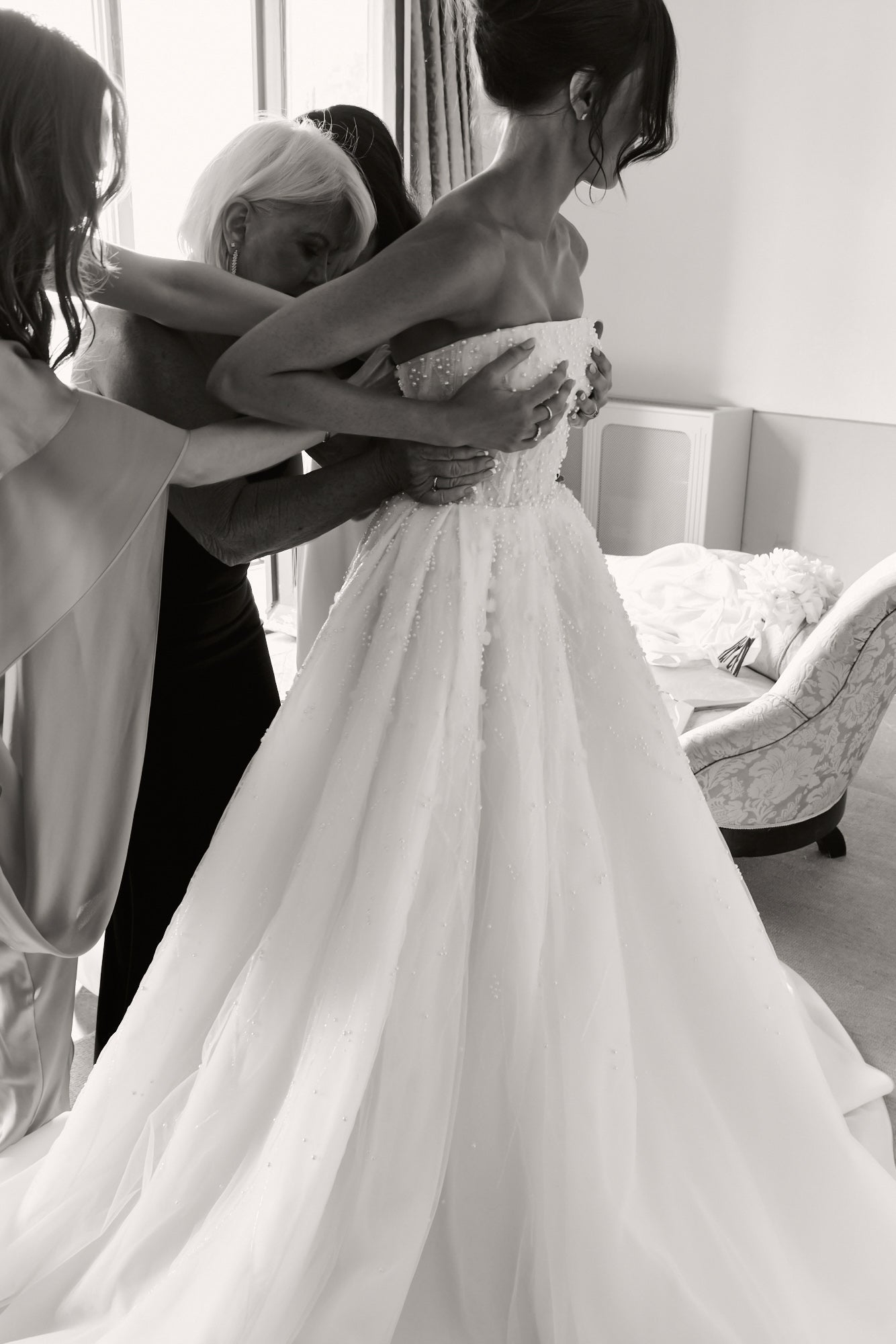 Guipurean Bridal Bespoke Gown + Veil