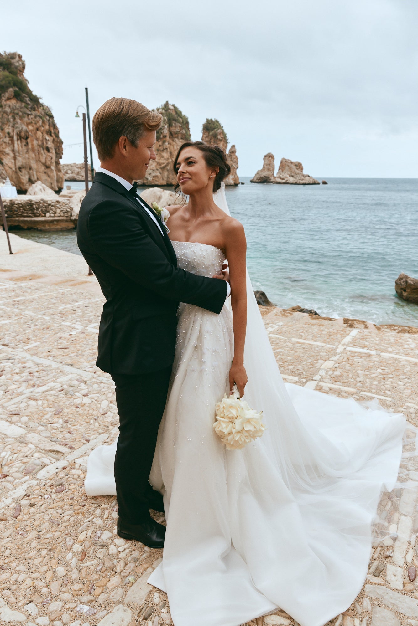 Guipurean Bridal Bespoke Gown + Veil