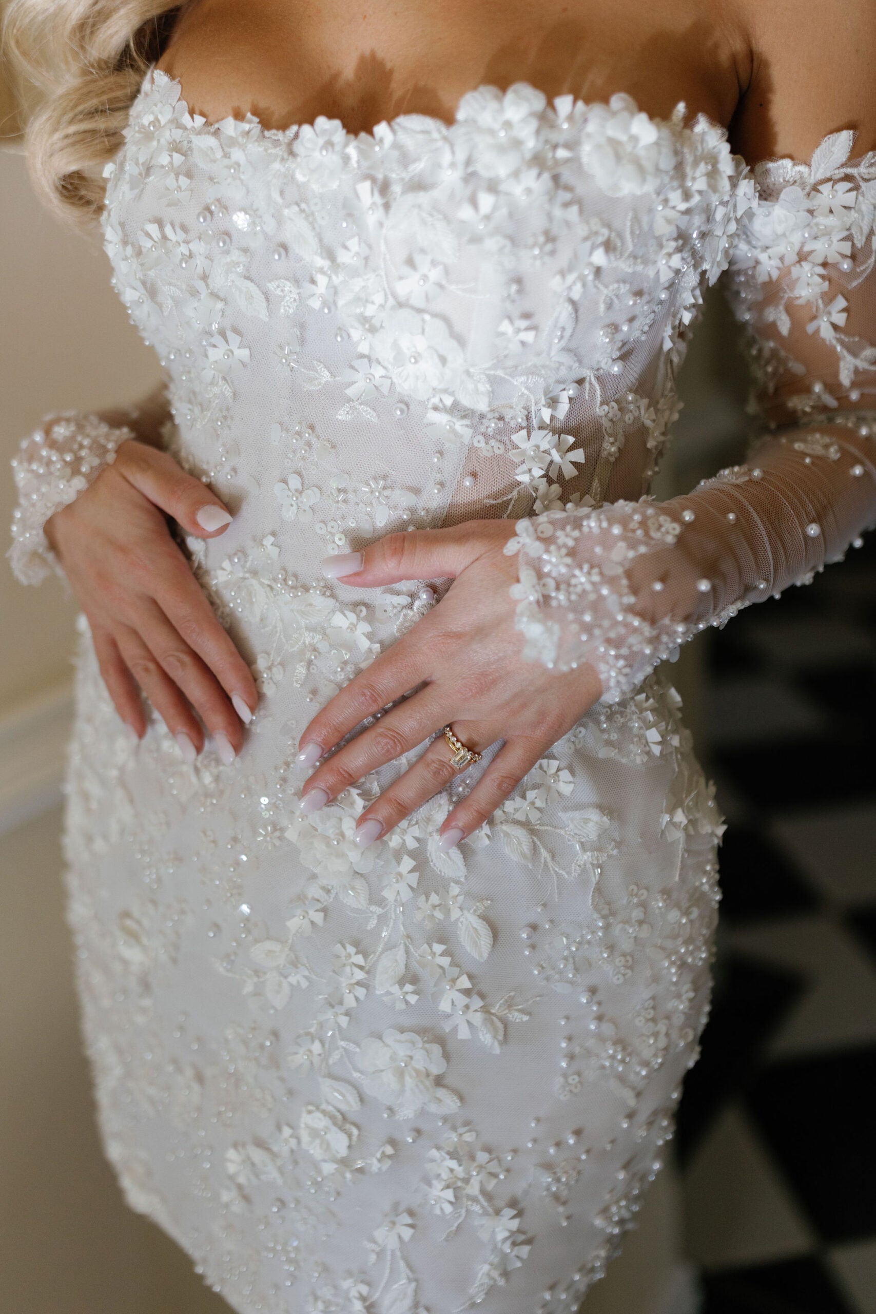 Custom Couture Bridal Mini Dress by Elle Francisco