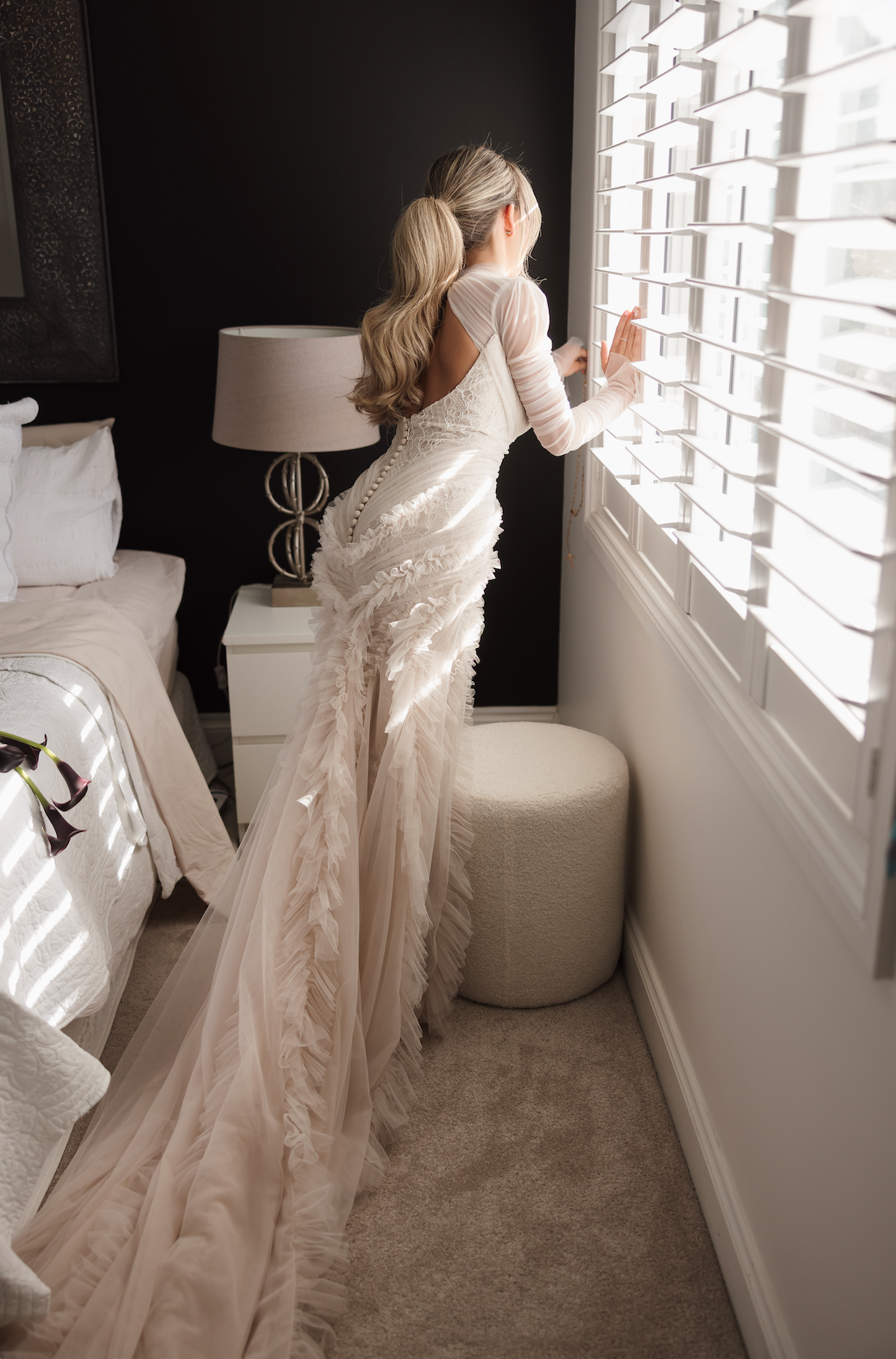 Bespoke Tulle & Lace Wedding Gown