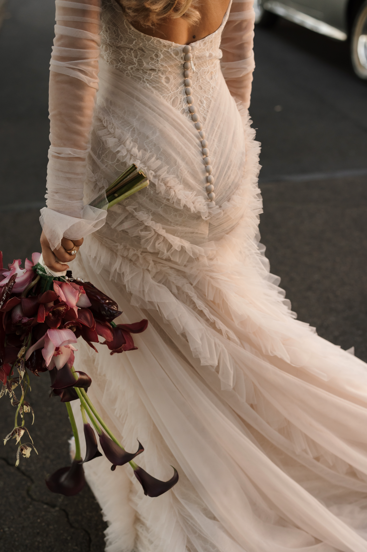 Bespoke Tulle & Lace Wedding Gown