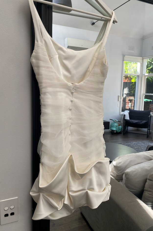 Judith Penak White Mini Party Dress / Second look dress