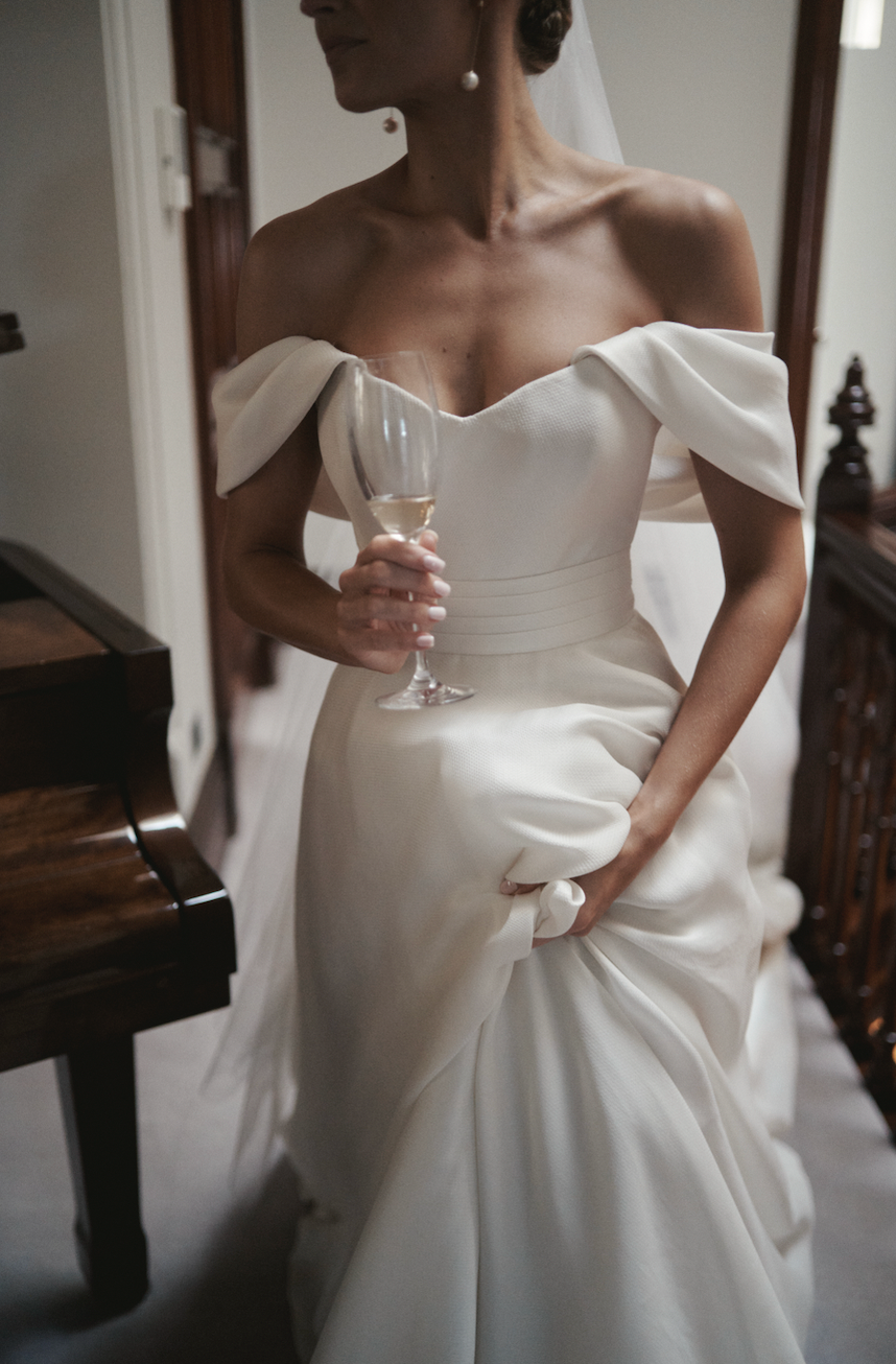 CUSTOM GOWN BY STEVEN KHALIL