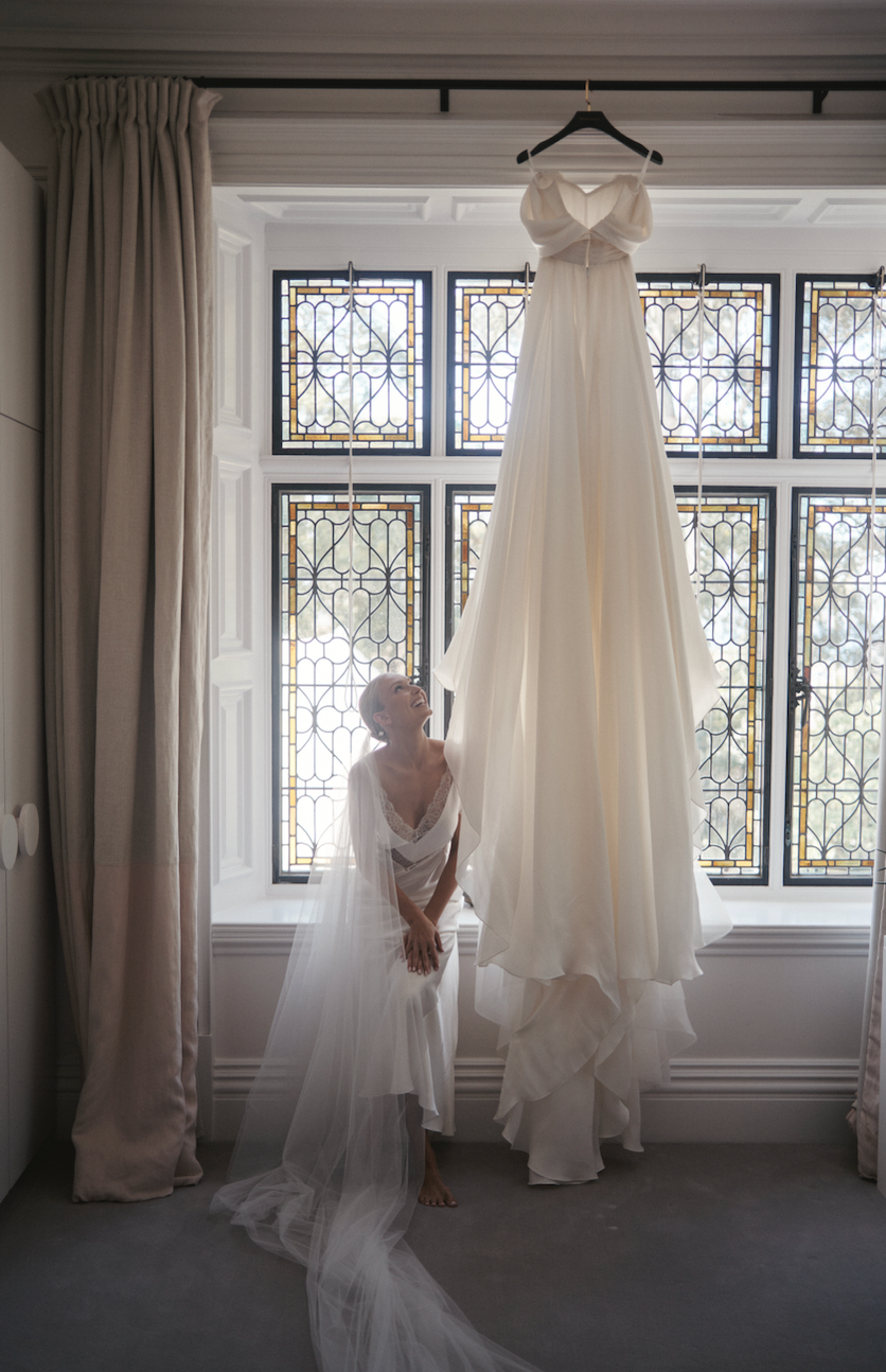 CUSTOM GOWN BY STEVEN KHALIL