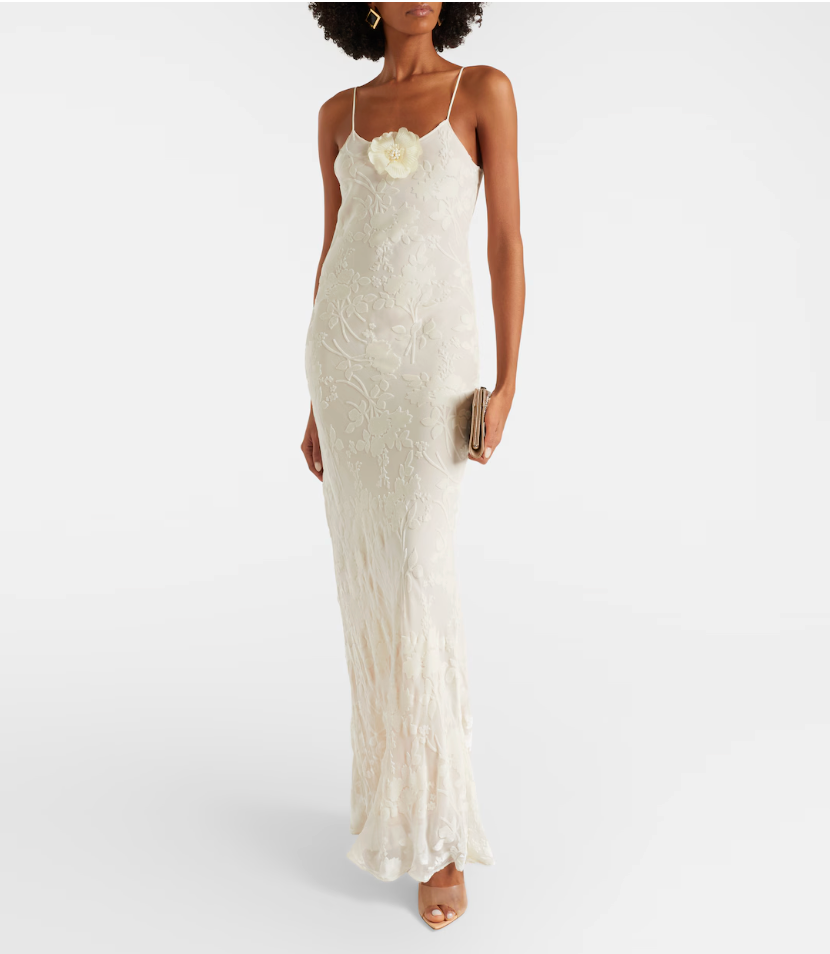 Rodarte Devore Floral Velvet Gown US0 sold out online!