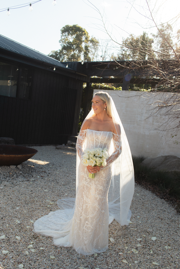 WONÁ Concept Tulum Gown + Eva Lendel Paradise Over Skirt