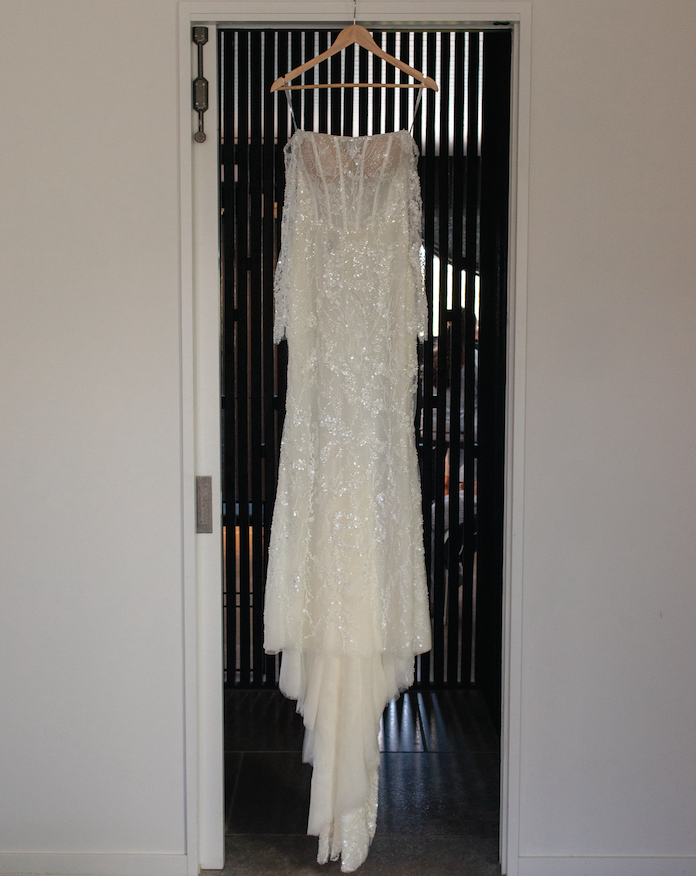 WONÁ Concept Tulum Gown + Eva Lendel Paradise Over Skirt