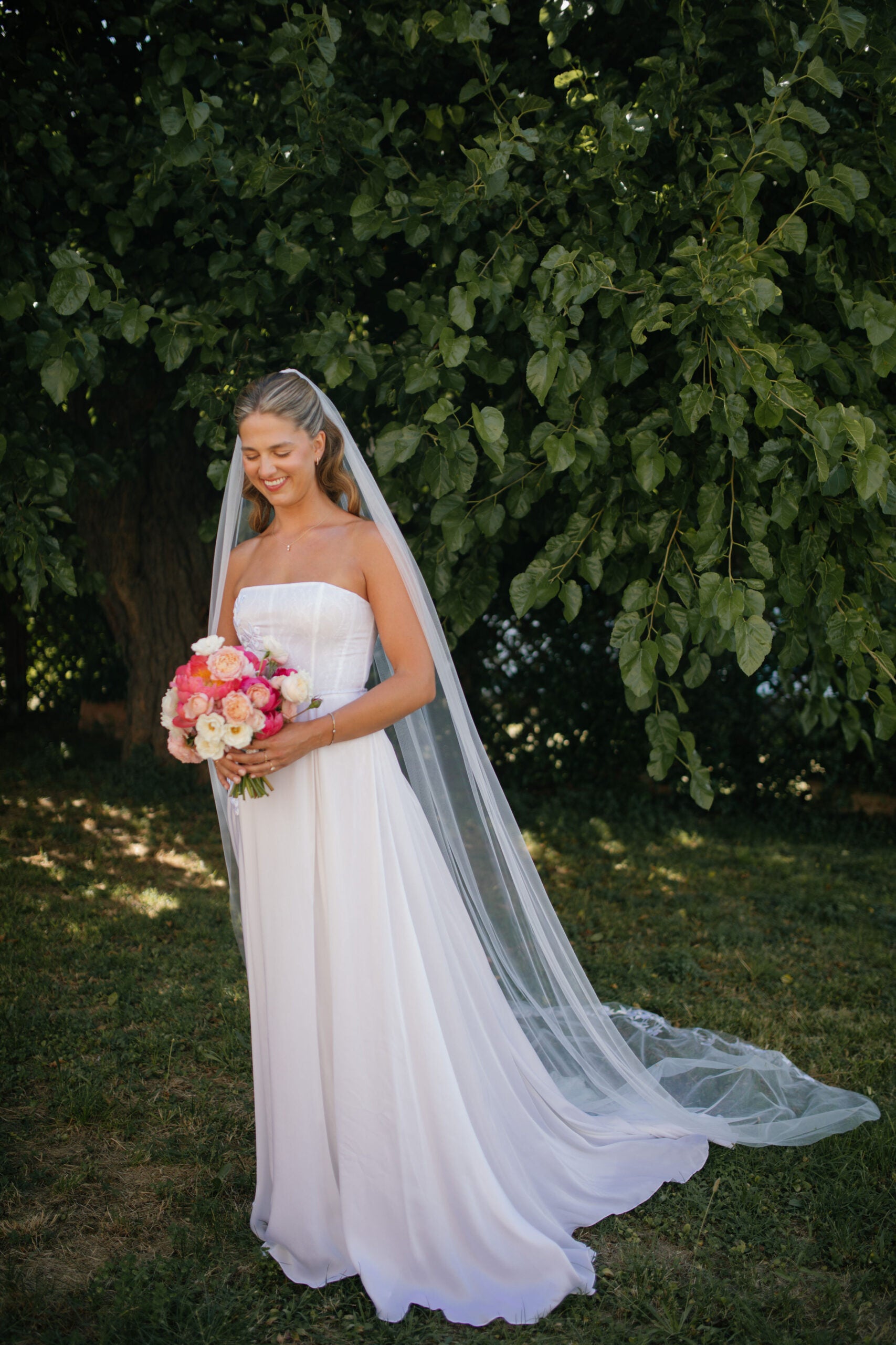 Bespoke Hermione De Paula Silk Bridal Gown