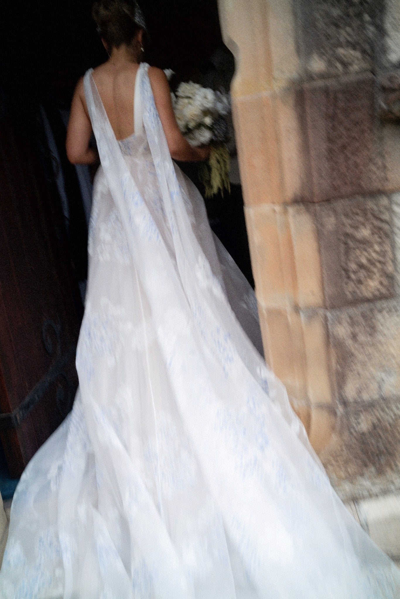 Custom J Andreatta Blue Hydrangea Gown - Ethereal and Romantic