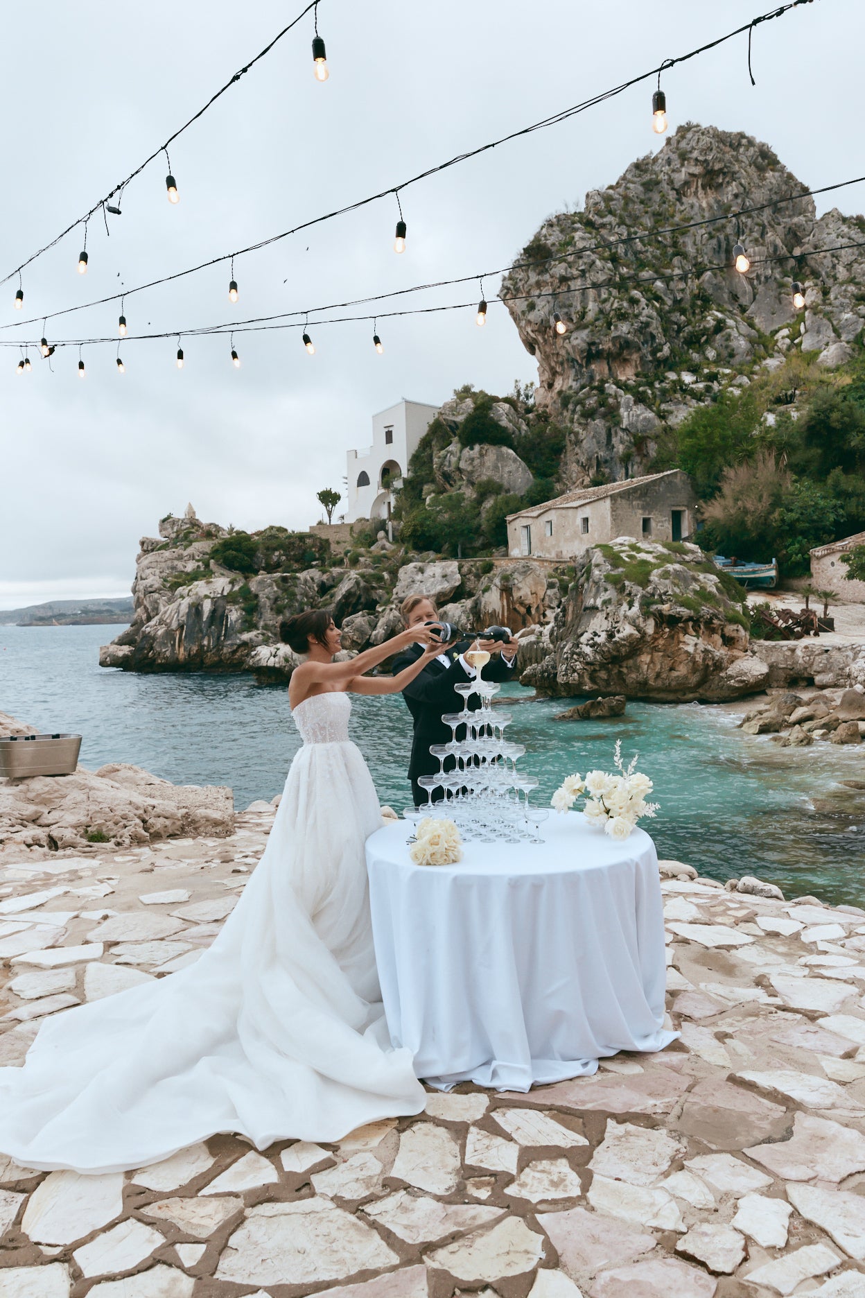 Guipurean Bridal Bespoke Gown + Veil