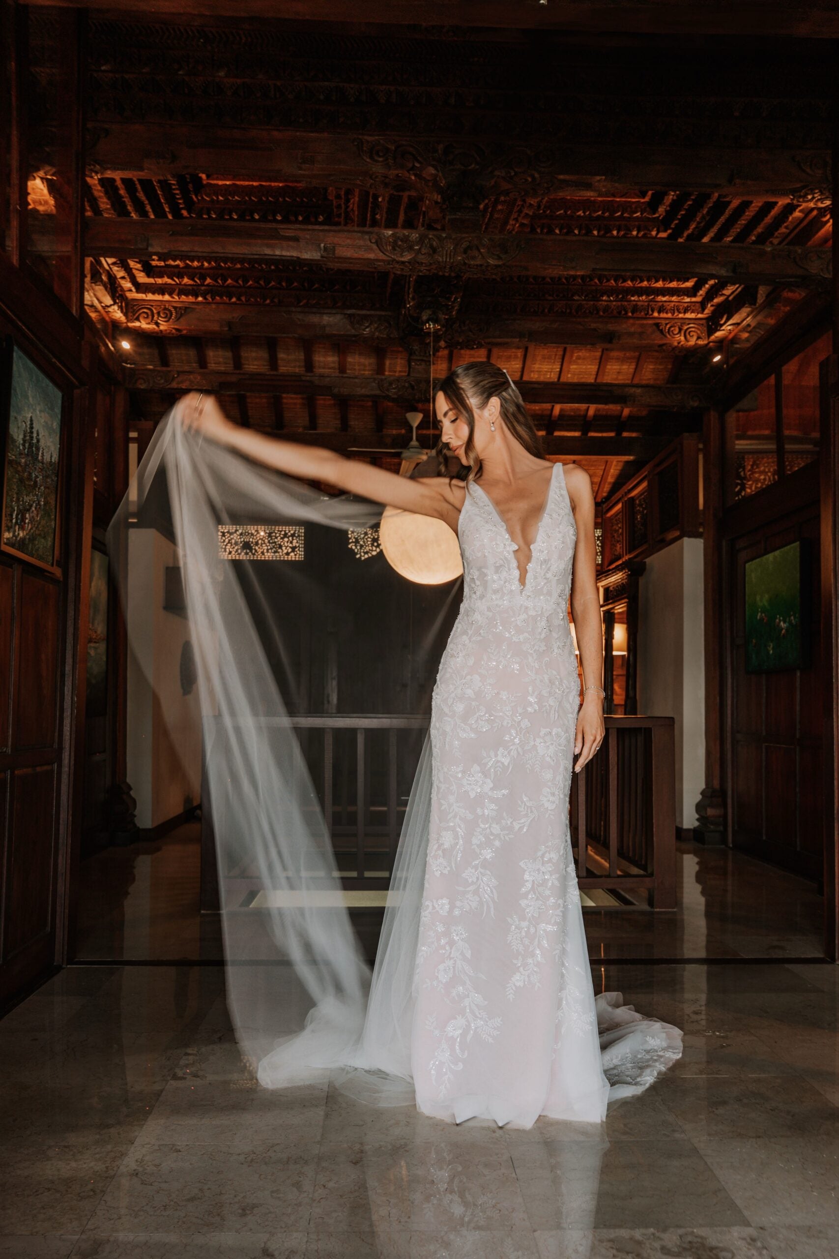 Custom couture gown by Breeanna Maree