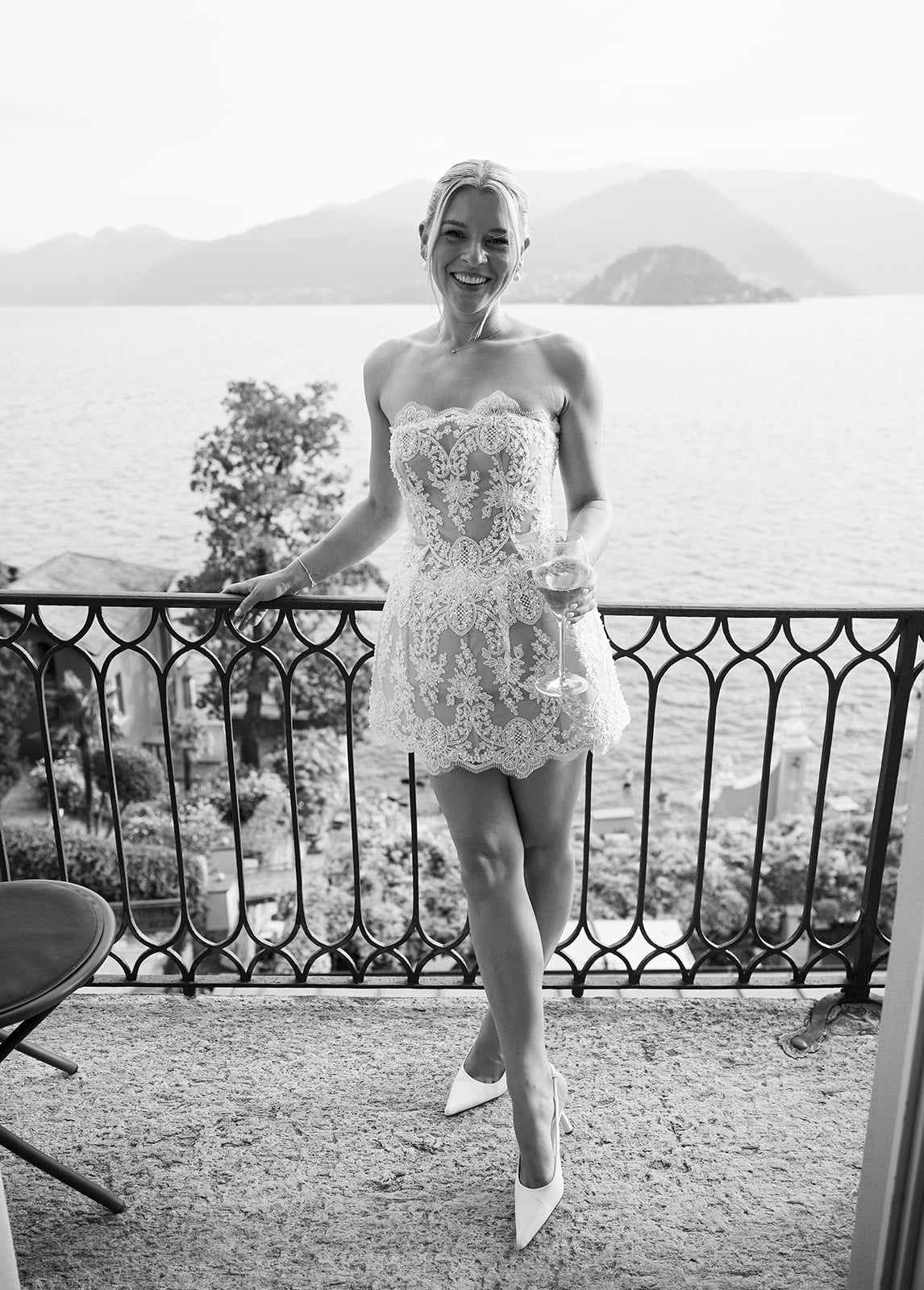 Bronx and Banco Maraya Blanc Lace Mini Dress Bronx and Banco Maraya Blanc Lace Mini Dress