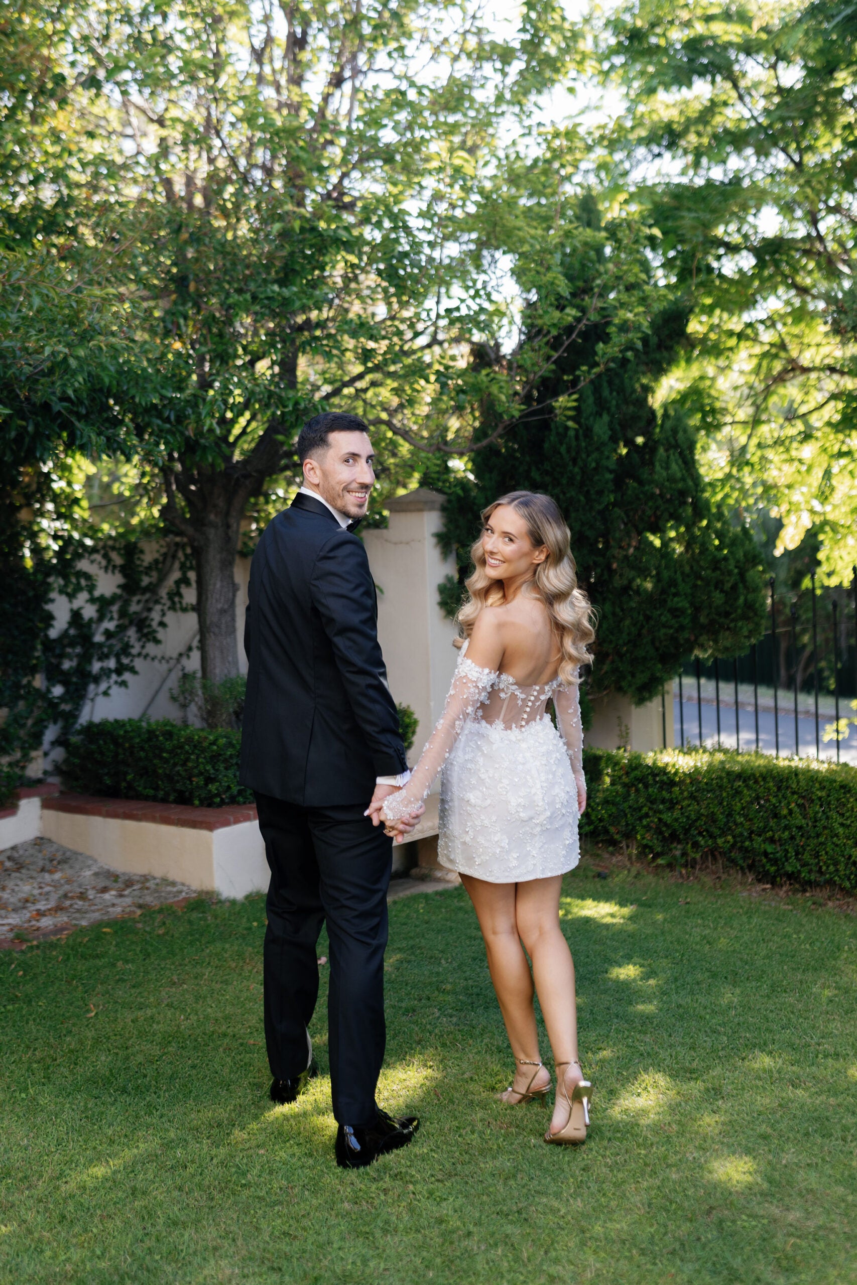 Custom Couture Bridal Mini Dress by Elle Francisco