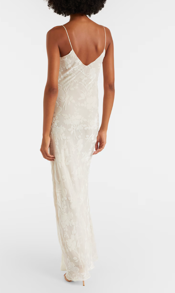 Rodarte Devore Floral Velvet Gown US0 sold out online!